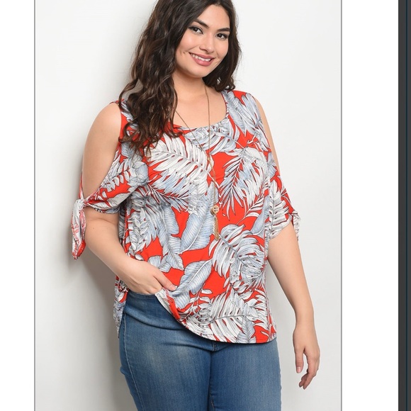 Tops - Red plus size top